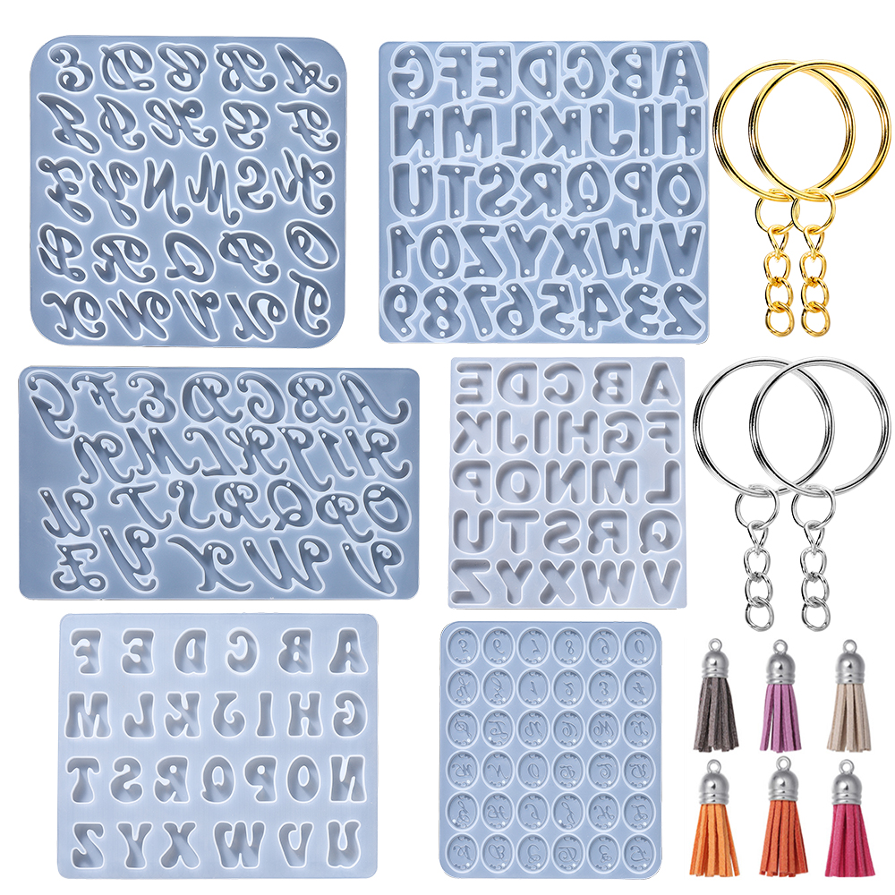 Mixing Cup Silicone - Alphabet Epoxy Resin Silicone Mold Letter