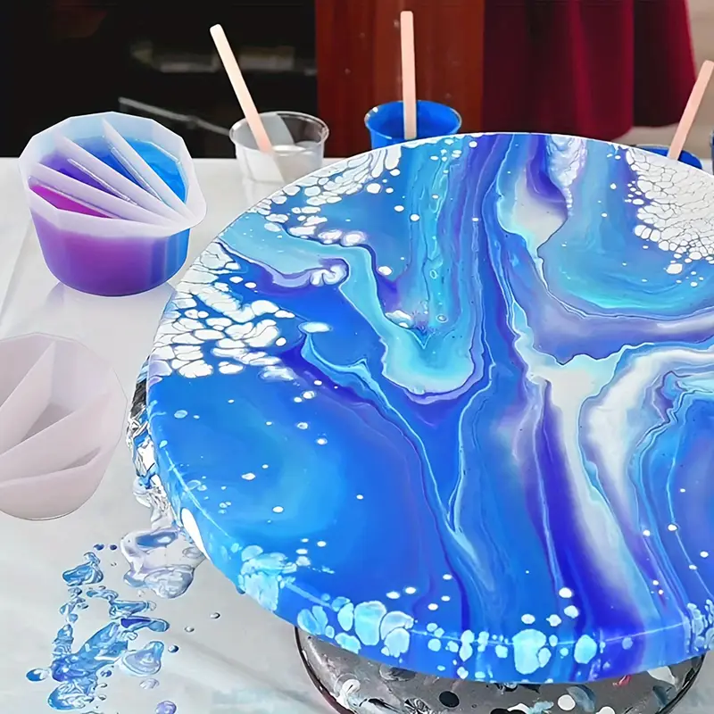 Split Cup For Paint Pouring,Re - огляд і ціна Mixing Cup Silicone