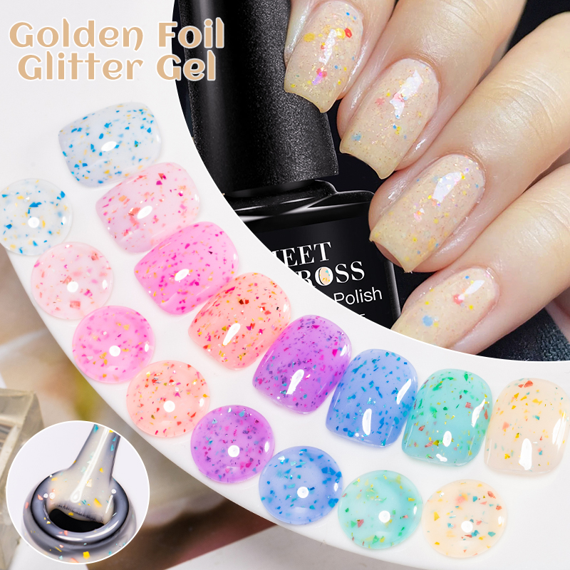 7ML MEET ACROSS Golden foil gl - огляд і ціна Gold Foil Flakes