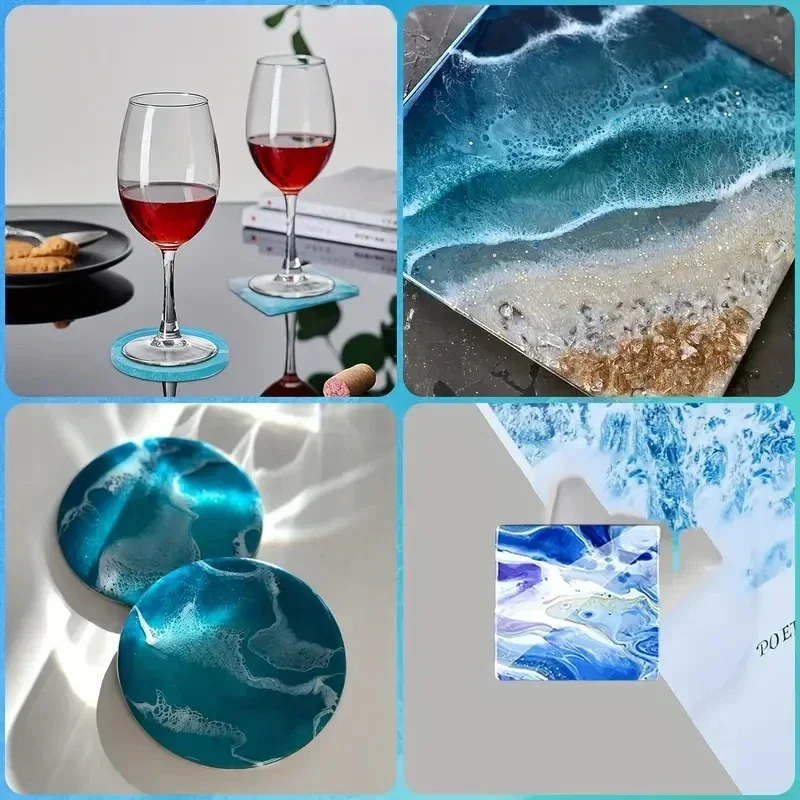 5Pcs/Set DlY Epoxy Resin Cup C - огляд і ціна Silicone Mold Tray