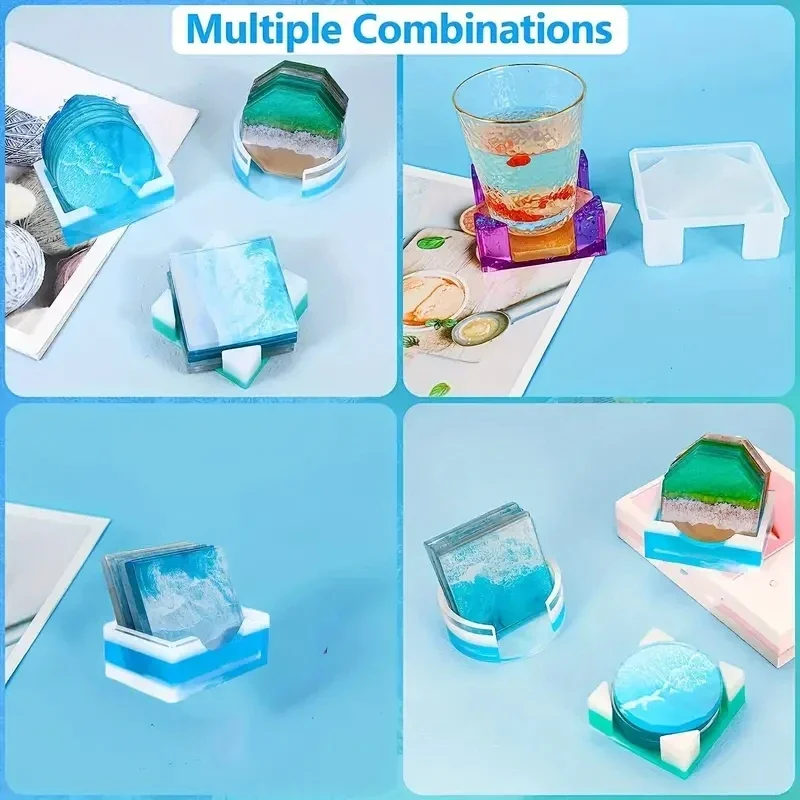 5Pcs/Set DlY Epoxy Resin Cup C - огляд і ціна Silicone Mold Tray