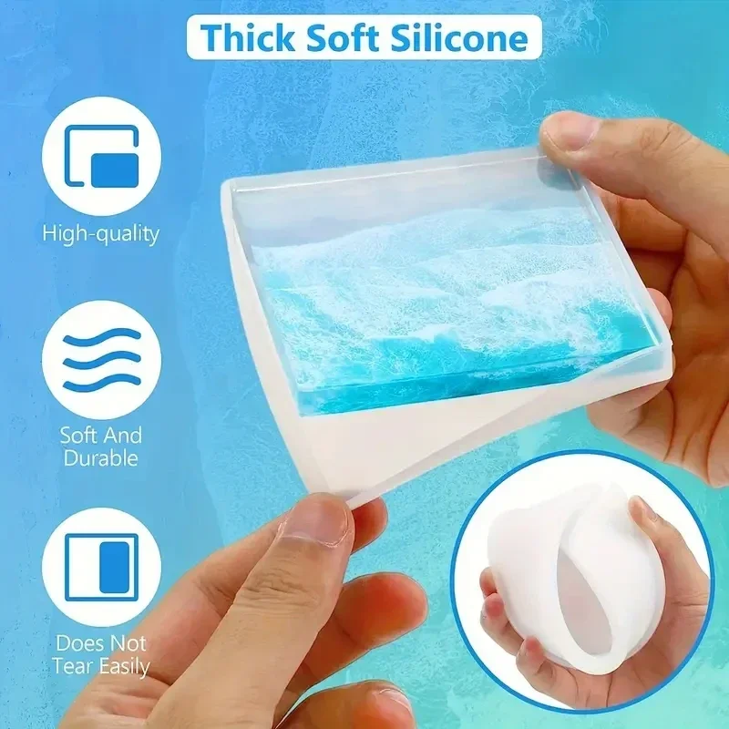 5Pcs/Set DlY Epoxy Resin Cup C - огляд і ціна Silicone Mold Tray