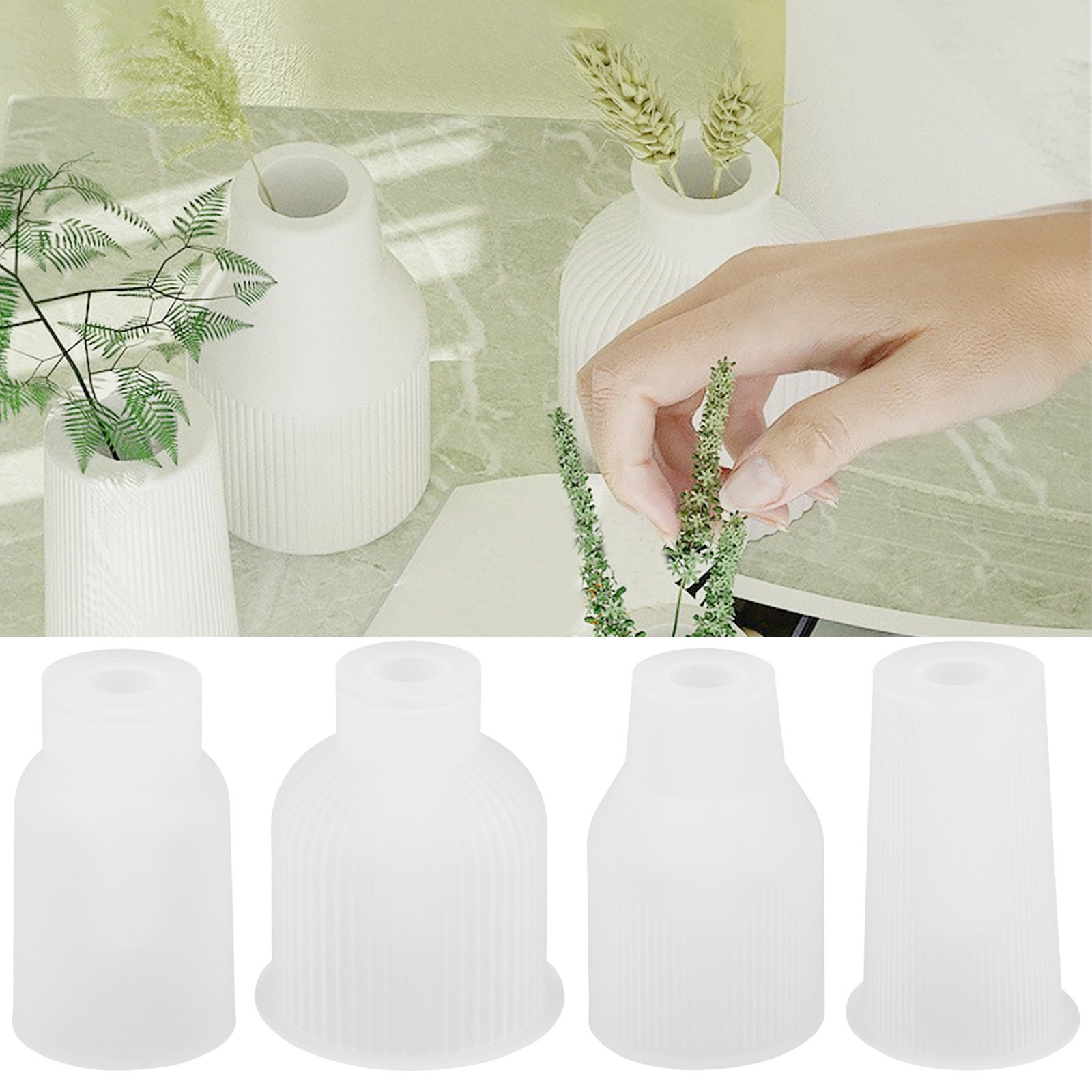 1Set Reusable Silicone Vase Mo - огляд і ціна Resin Craft Workshop