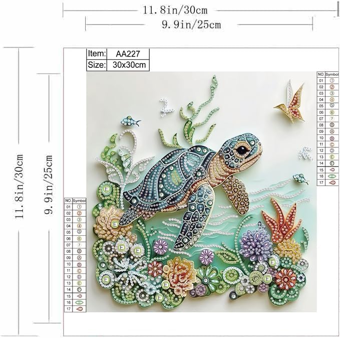 Sea Turtle Animal Diamond Pain - огляд і ціна Resin Craft Kit