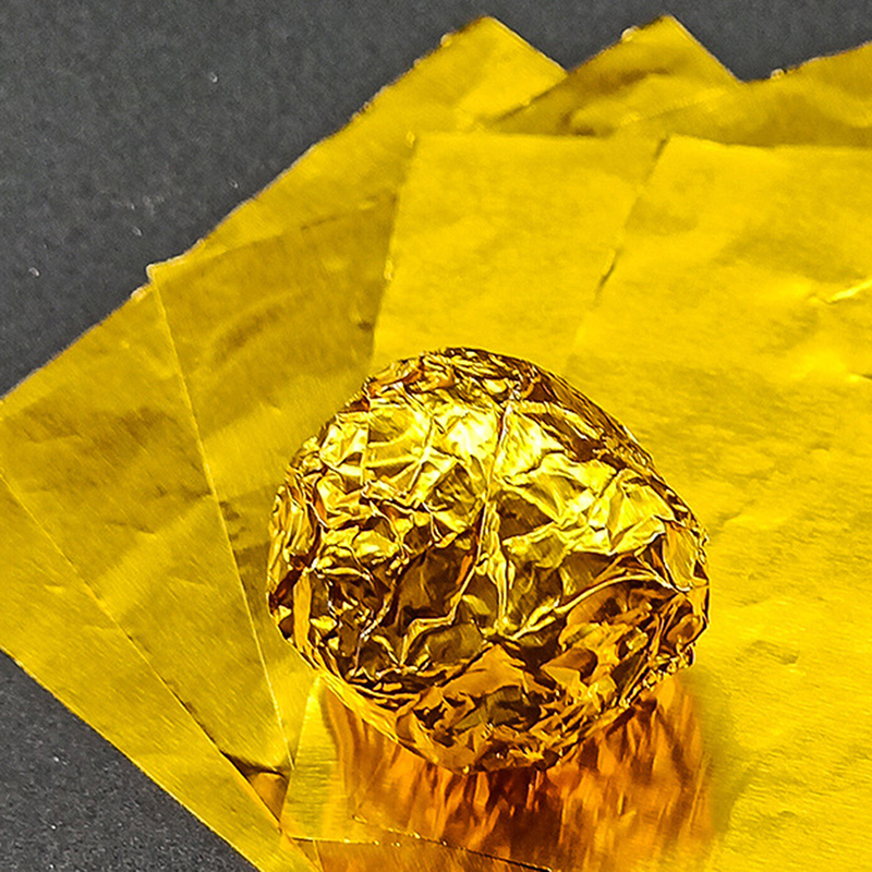 100pcs 20cm Gold Aluminium Foi - огляд і ціна Gold Foil Flakes
