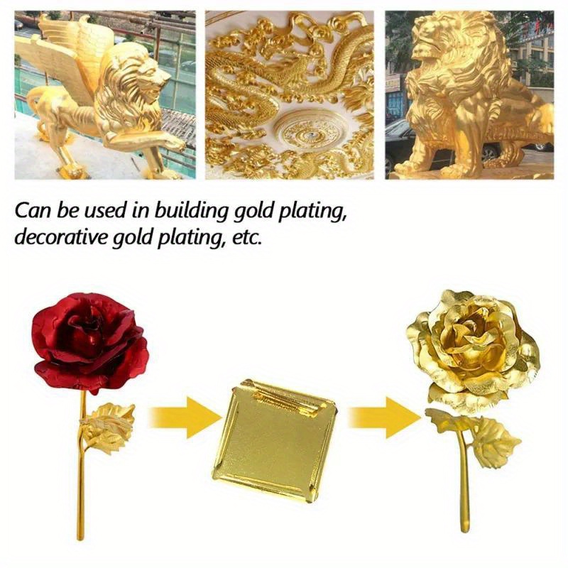 Aomily 9x9cm 100 Sheets Practi - огляд і ціна Gold Foil Flakes
