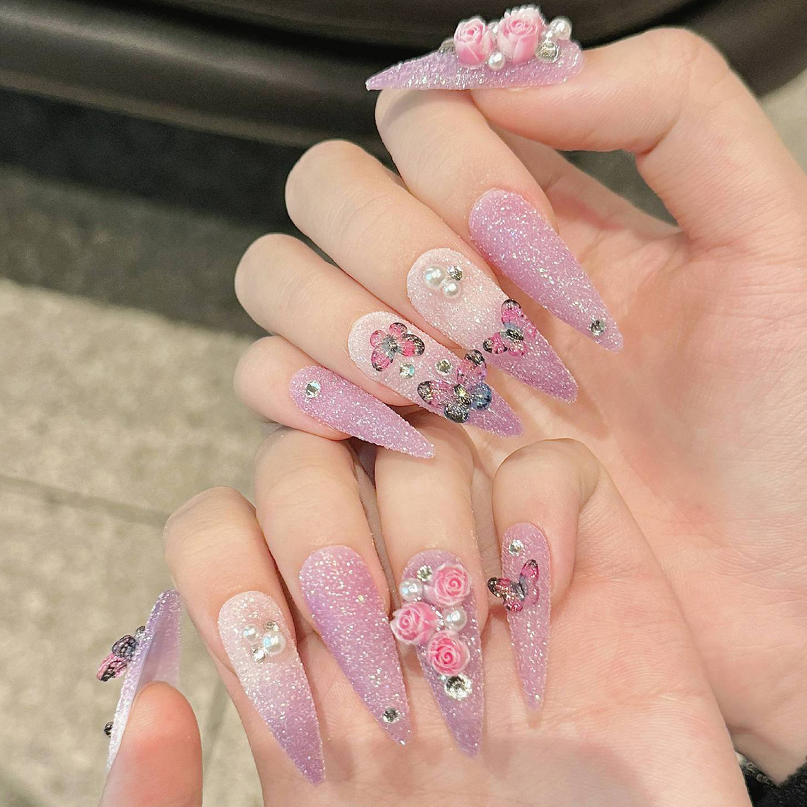 10pcs Long Stiletto Handmade F - огляд і ціна Resin Craft Material