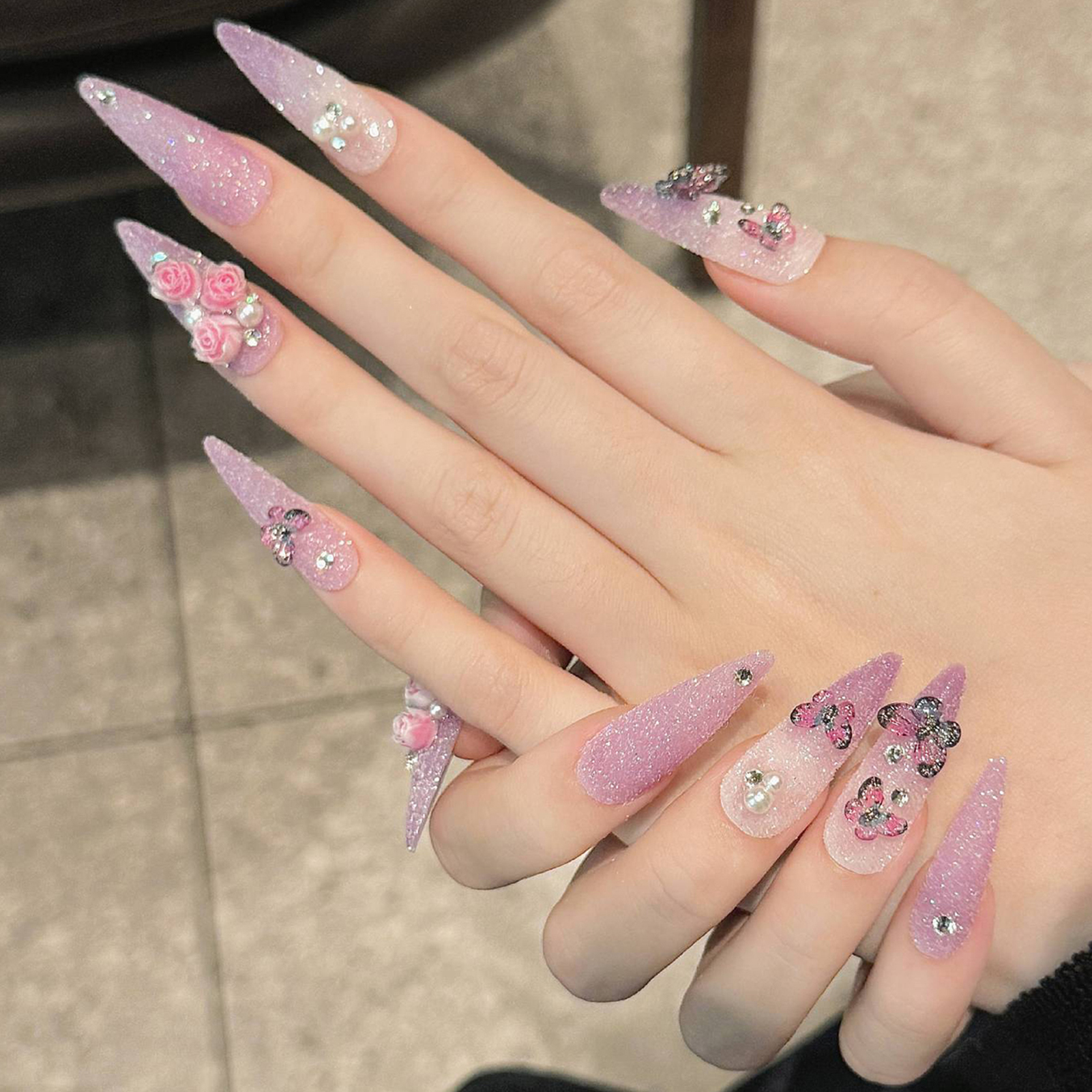 10pcs Long Stiletto Handmade F - огляд і ціна Resin Craft Material