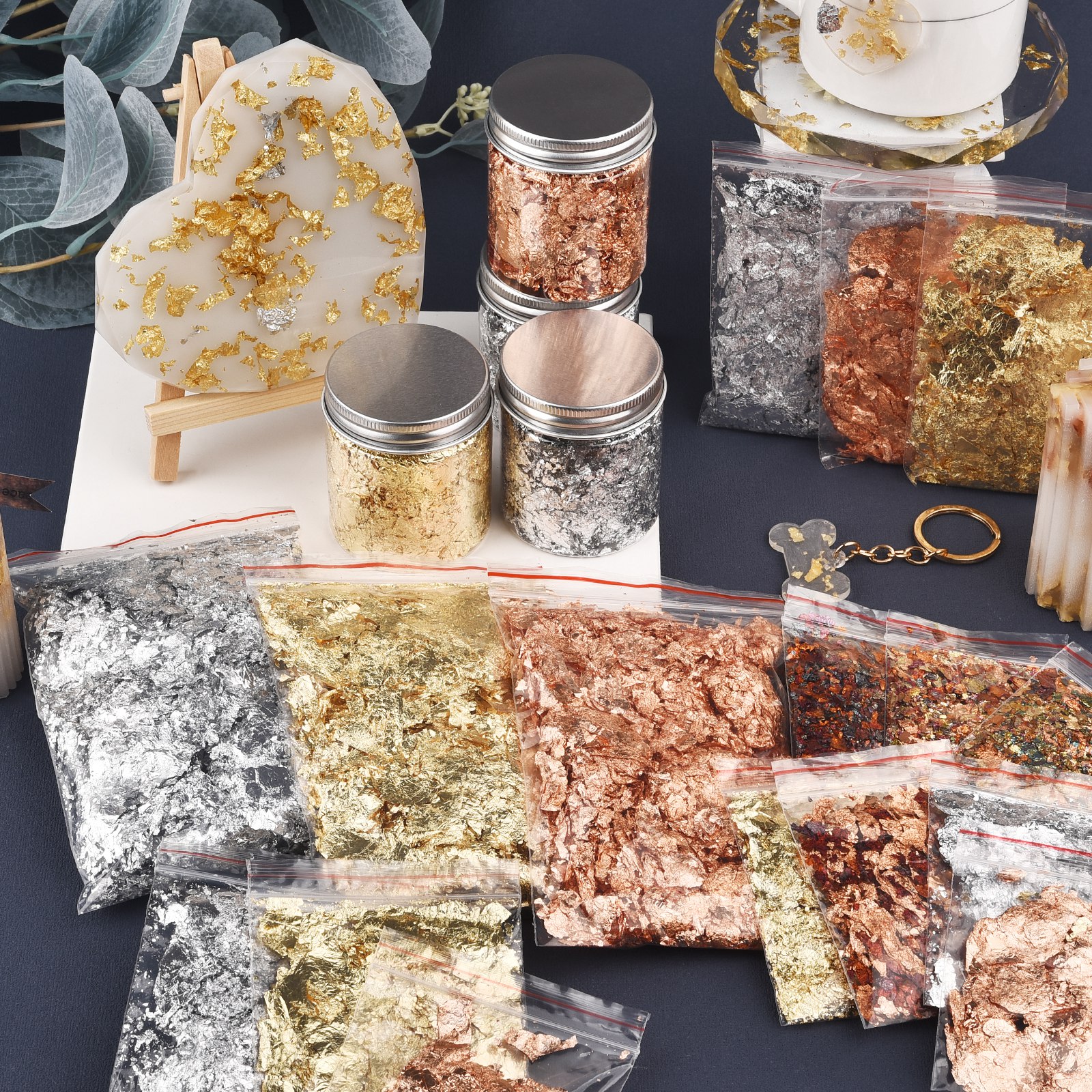 Imitation Gold Sliver Copper F - огляд і ціна Gold Foil Flakes