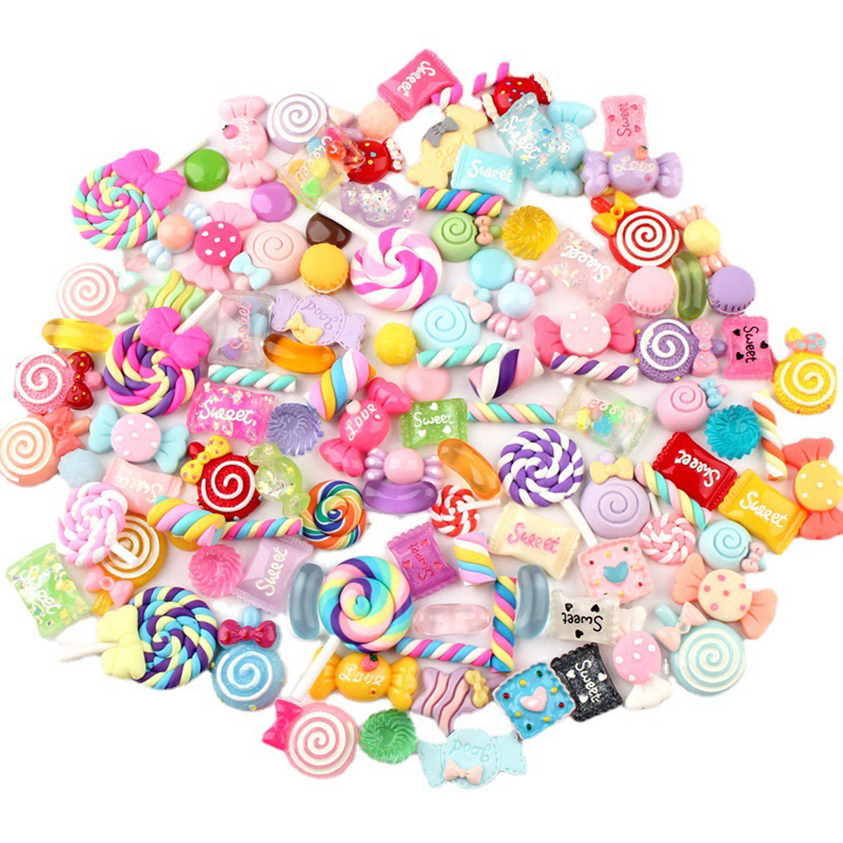 30pcs Random Candy Slime Charm - огляд і ціна Resin Craft Kit