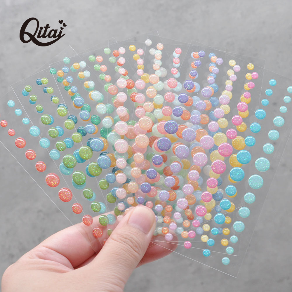 Enamel Dots Sticker 6PCS/SET S - огляд і ціна Resin Glitter Pack