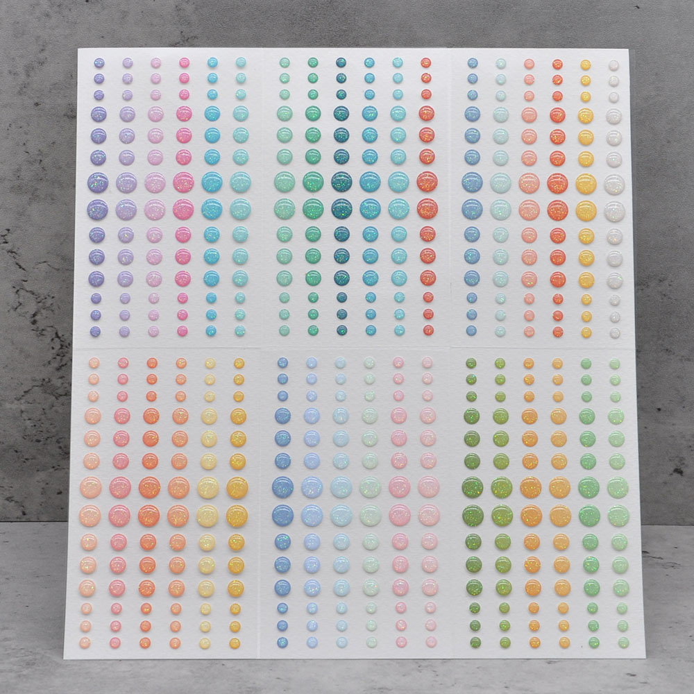 Enamel Dots Sticker 6PCS/SET S - огляд і ціна Resin Glitter Pack