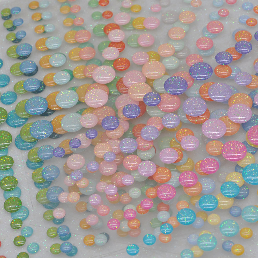 Enamel Dots Sticker 6PCS/SET S - огляд і ціна Resin Glitter Pack