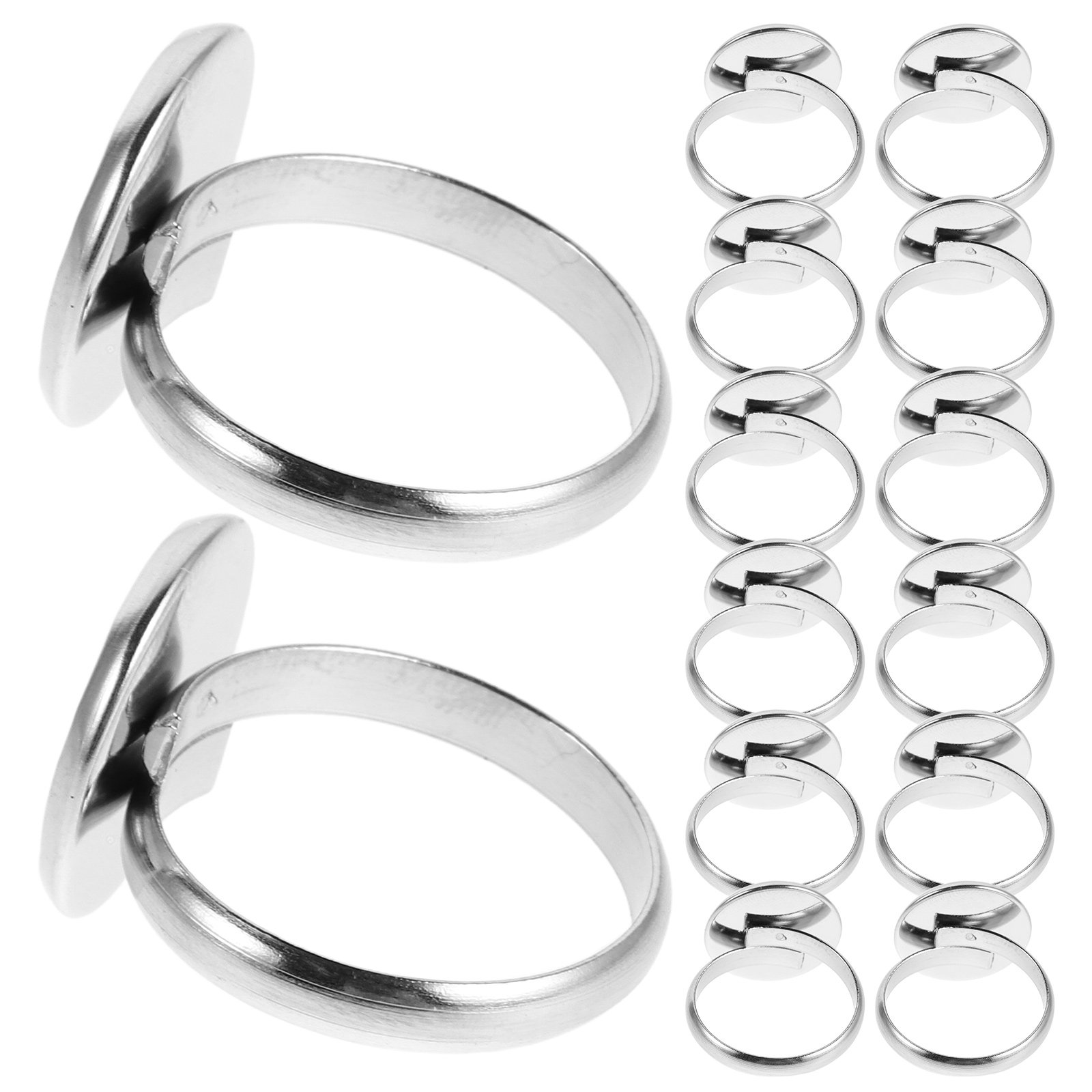 20Pcs Adjustable Ring Blanks S - огляд і ціна Crafting Resin