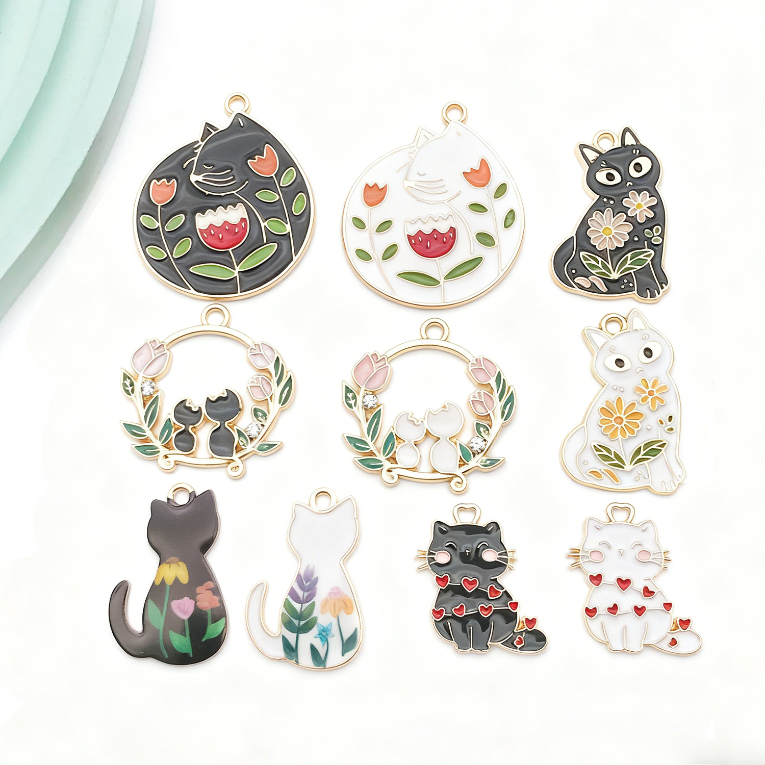 5/10pcs Resin Popular Cat Char - огляд і ціна Resin Craft Kit