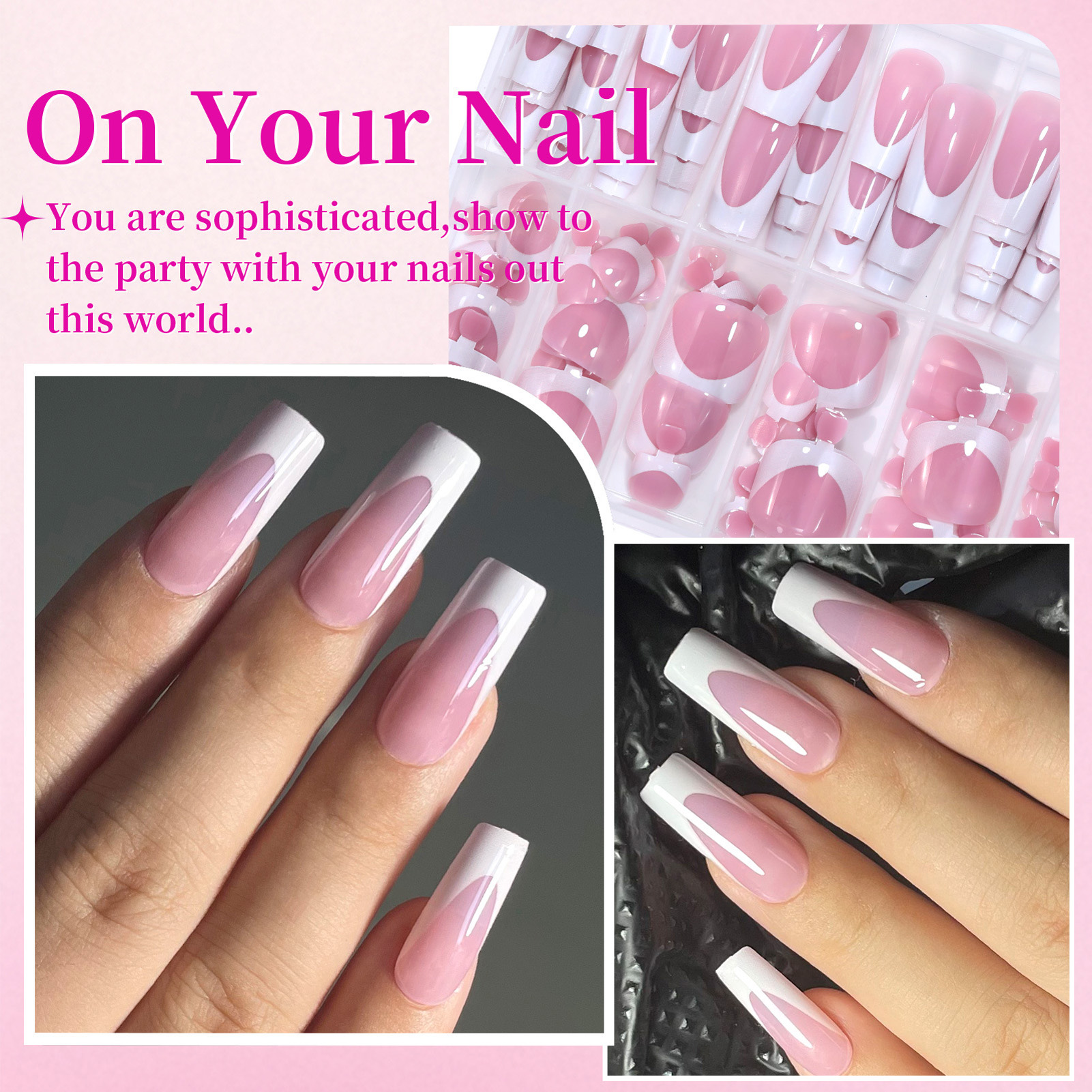 288PCS French Fake Nails Toena - огляд і ціна Resin Craft Kit