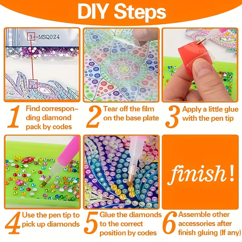 4-Piece Frog Patterned Wooden  - огляд і ціна Resin Craft Kit