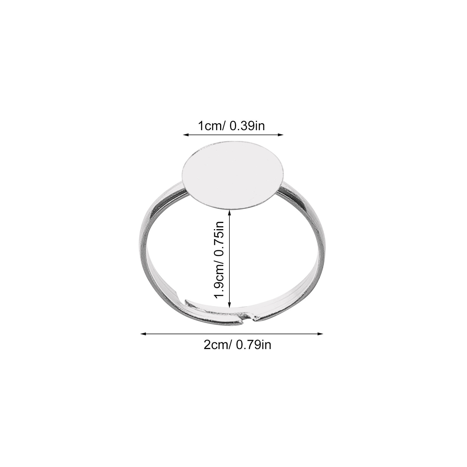 20Pcs Adjustable Blank Ring Fi - огляд і ціна Crafting Resin