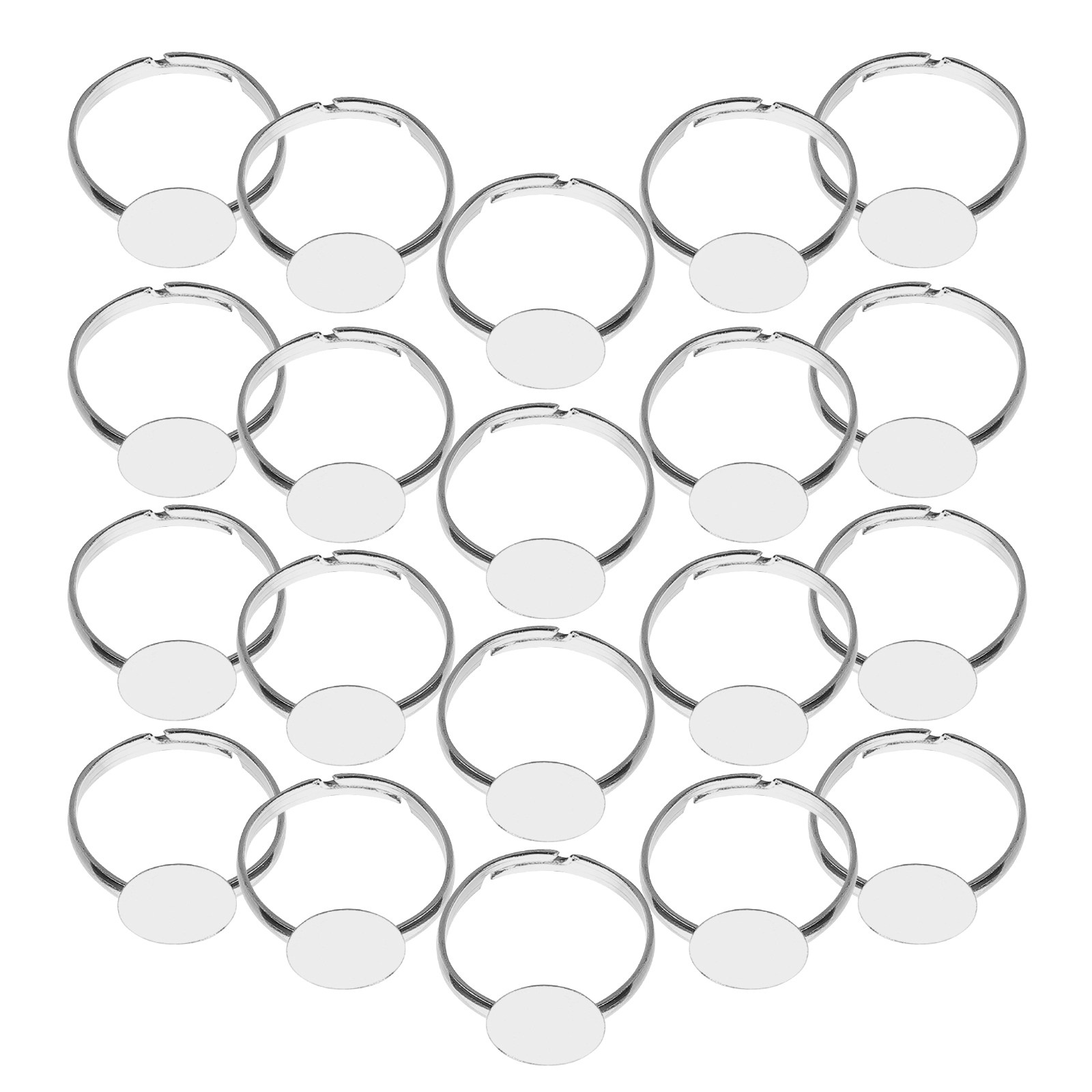20Pcs Adjustable Blank Ring Fi - огляд і ціна Crafting Resin