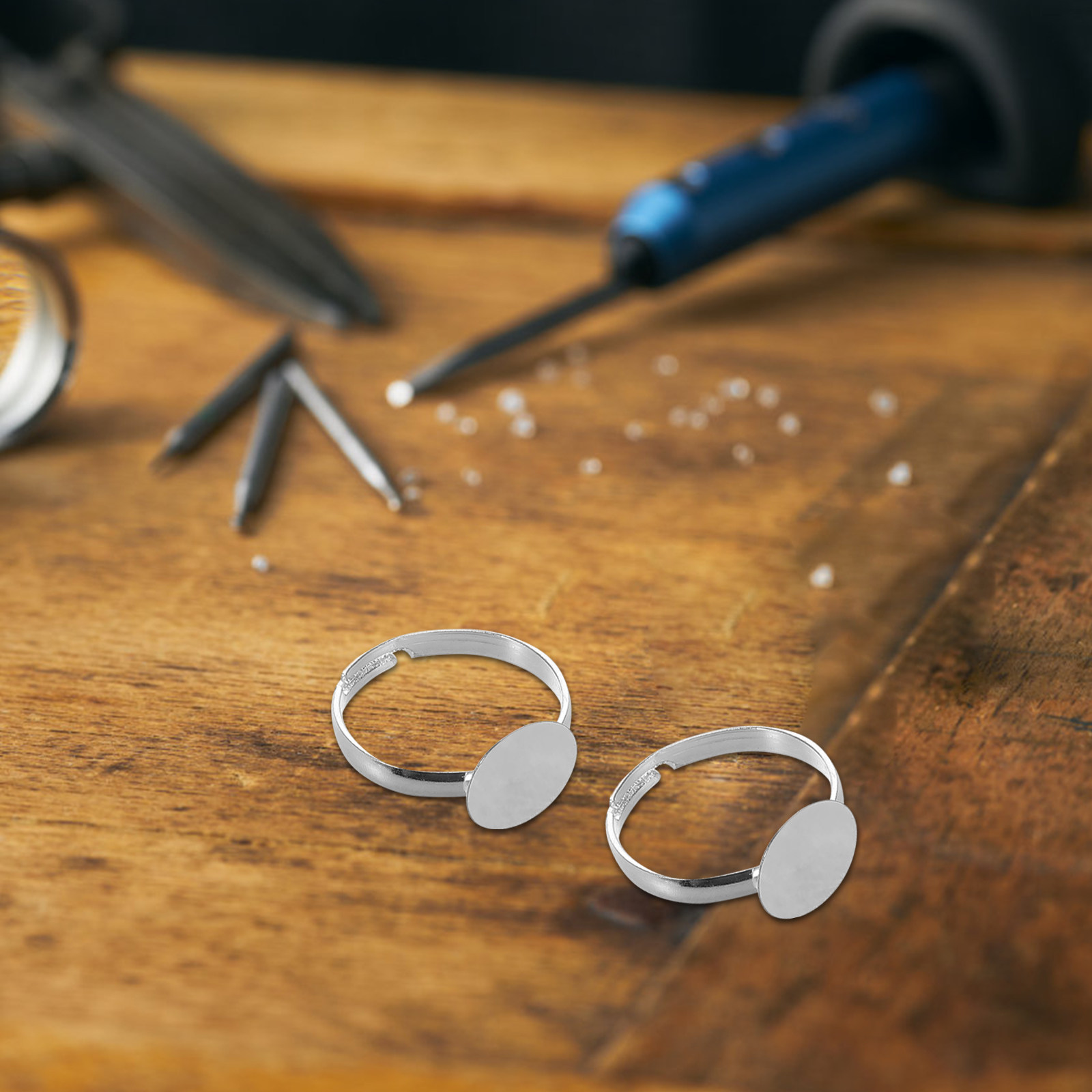 20Pcs Adjustable Blank Ring Fi - огляд і ціна Crafting Resin