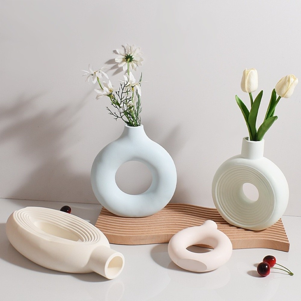 Oval Stripe Silicone Vase Mold - огляд і ціна Resin Craft Workshop