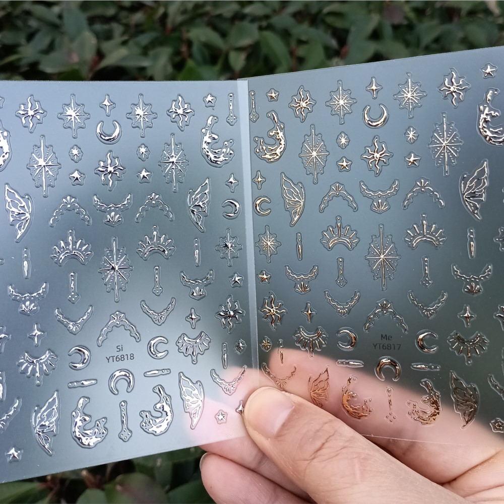 3D Bronzing Gold Silver Moon S - огляд і ціна Gold Foil Flakes
