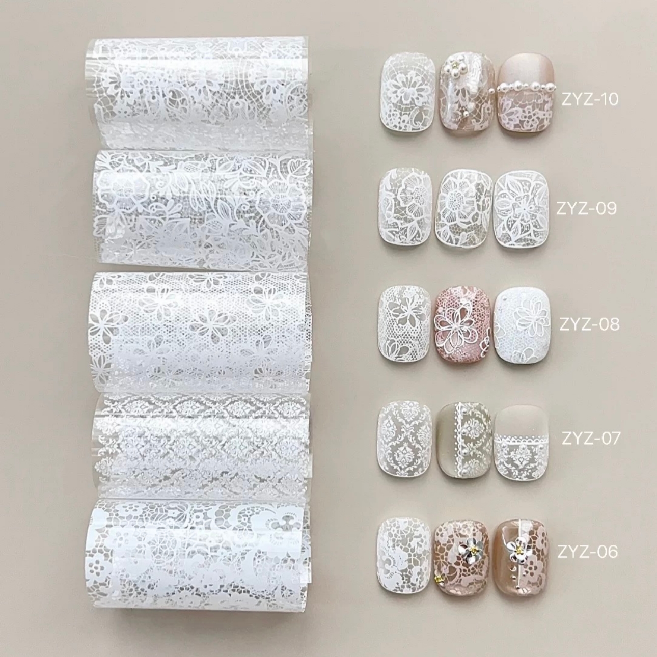 10 Rolls Red Lace Nail Foils f - огляд і ціна Gold Foil Flakes
